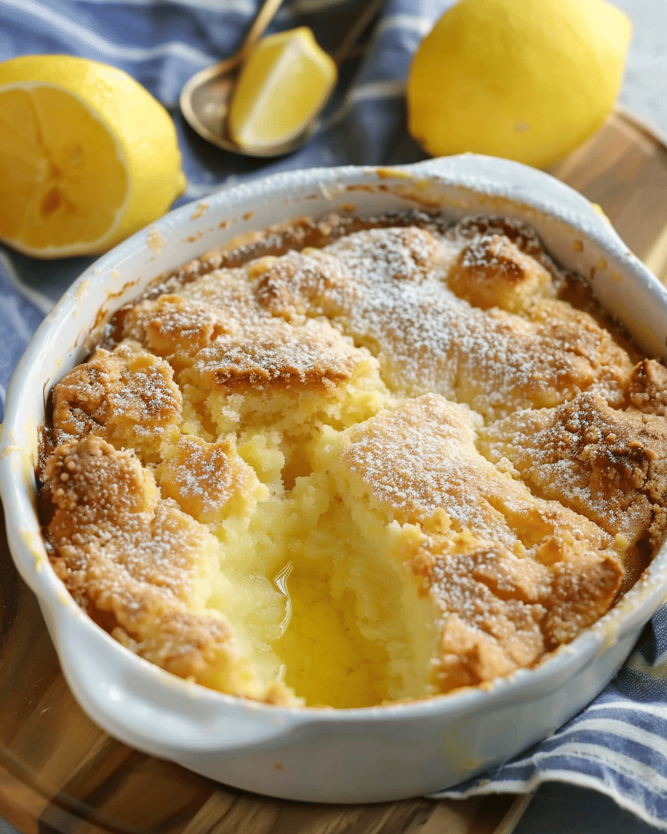 Magic Lemon Cobbler