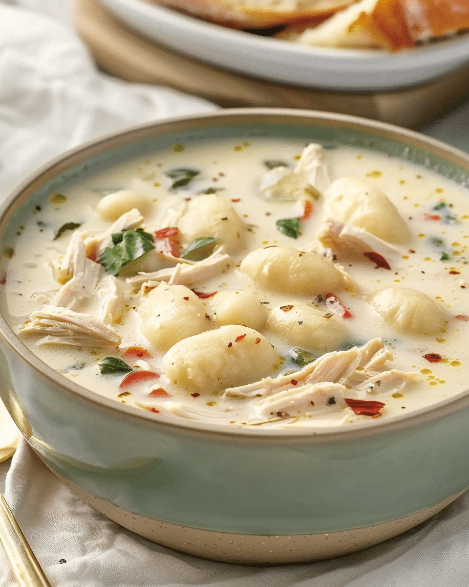 Creamy Chicken Gnocchi Soup