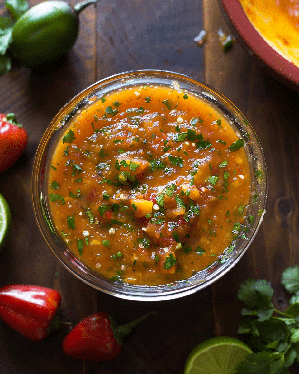 Roasted Mango Habanero Salsa