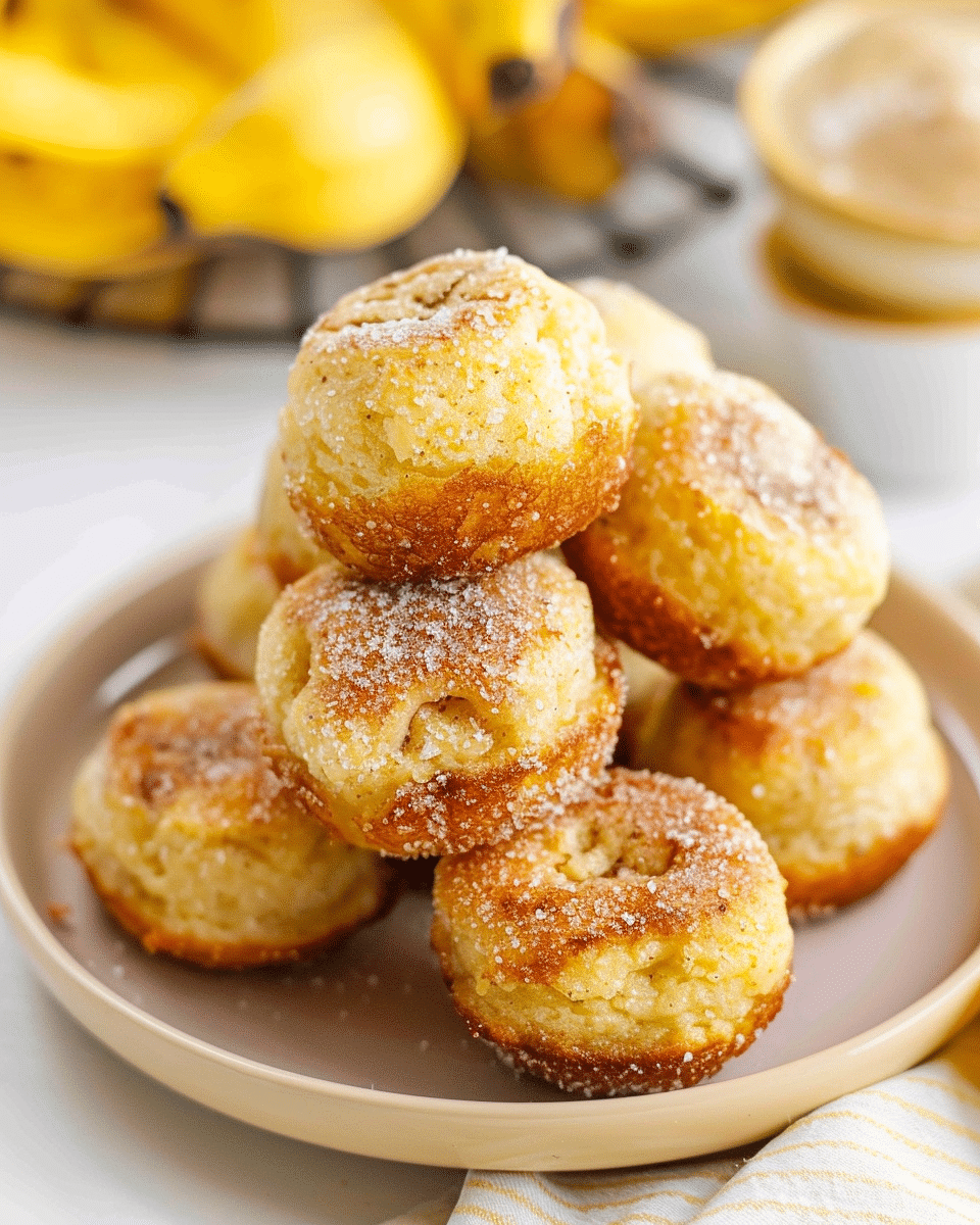 Air Fryer Banana Donut Holes Recipe
