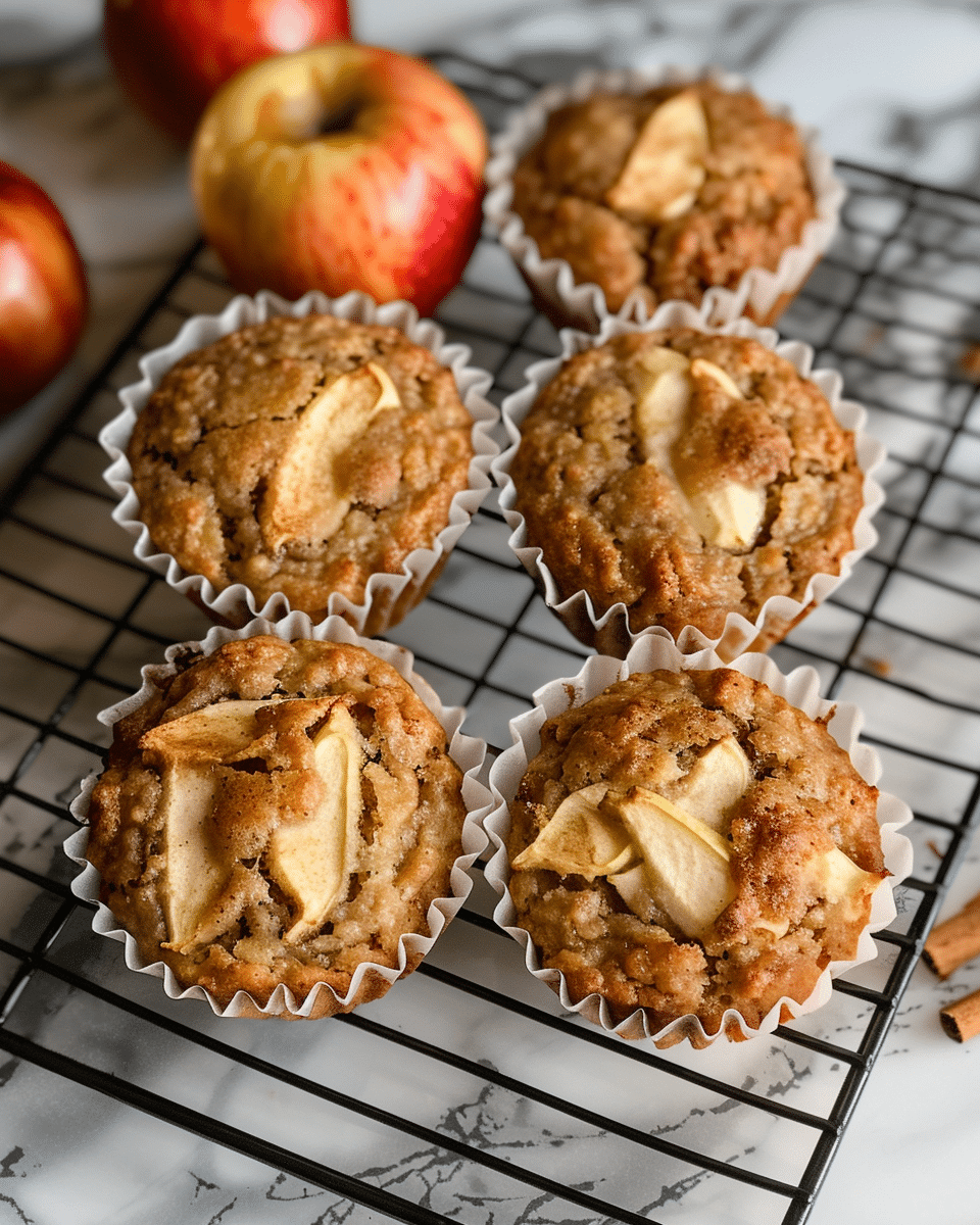Apple Cinnamon Cottage Cheese Muffins