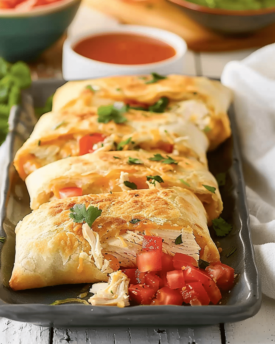 Baked Chicken Chimichangas Recipe