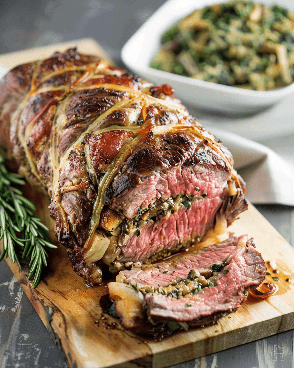 Baked Stuffed Flank Steak