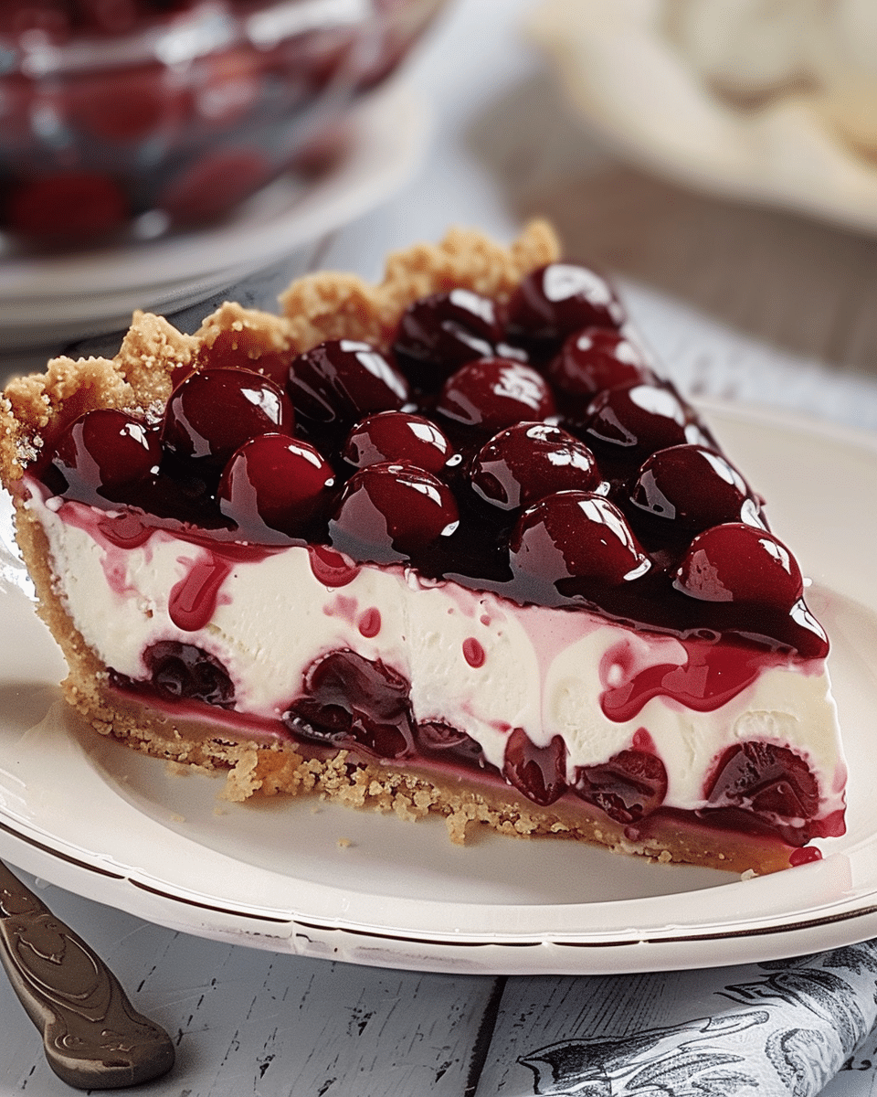 No-Bake Cherry Cheesecake Bars Recipe