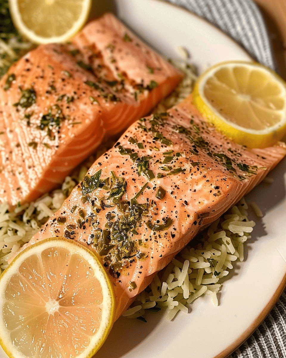 Butter Herb Instant Pot Salmon