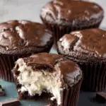 Cheesecake Stuffed Chocolate Cupcakes