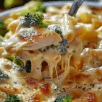 Chicken & Broccoli Alfredo Bake