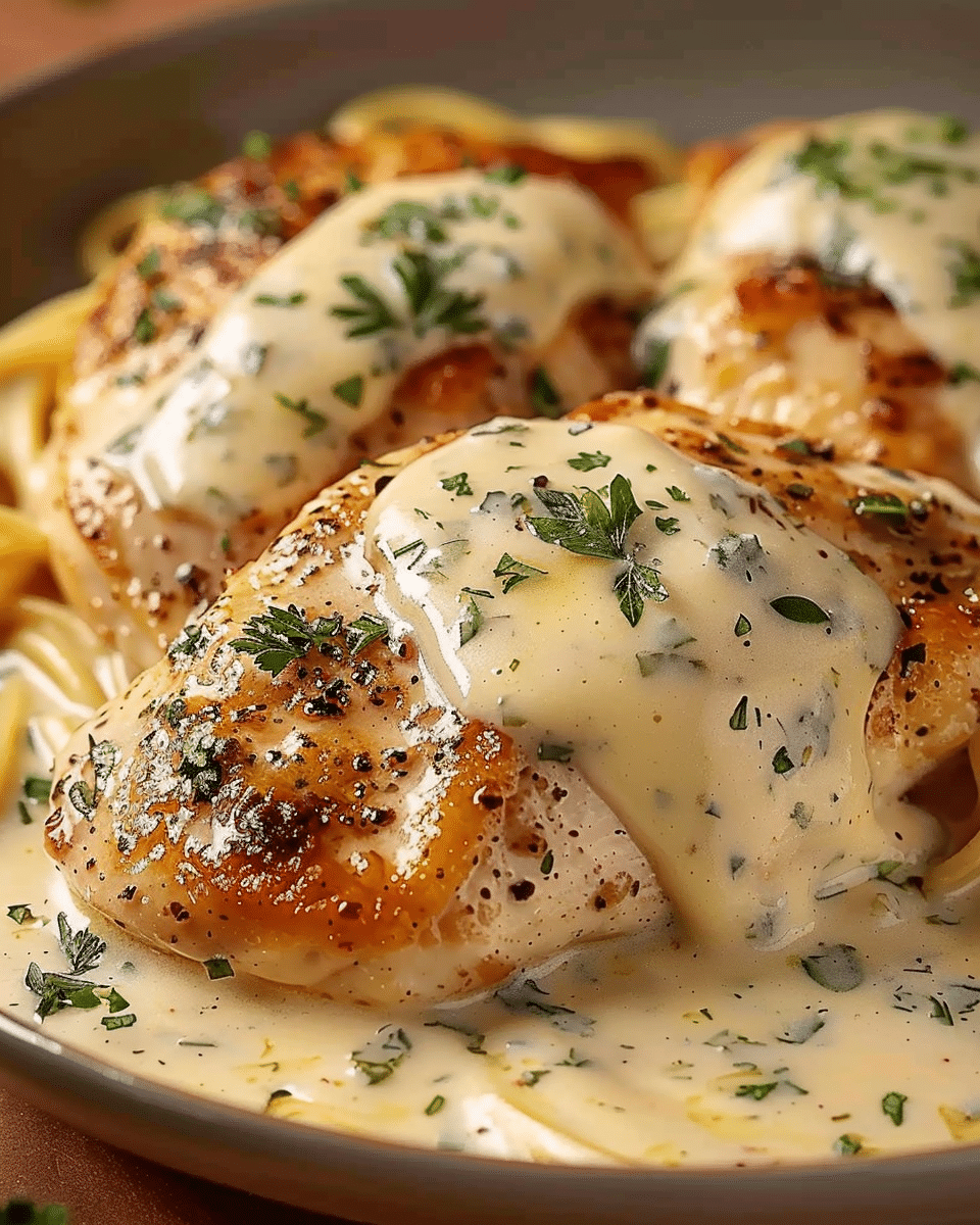 Chicken in Boursin Garlic Herb Cream Sauce