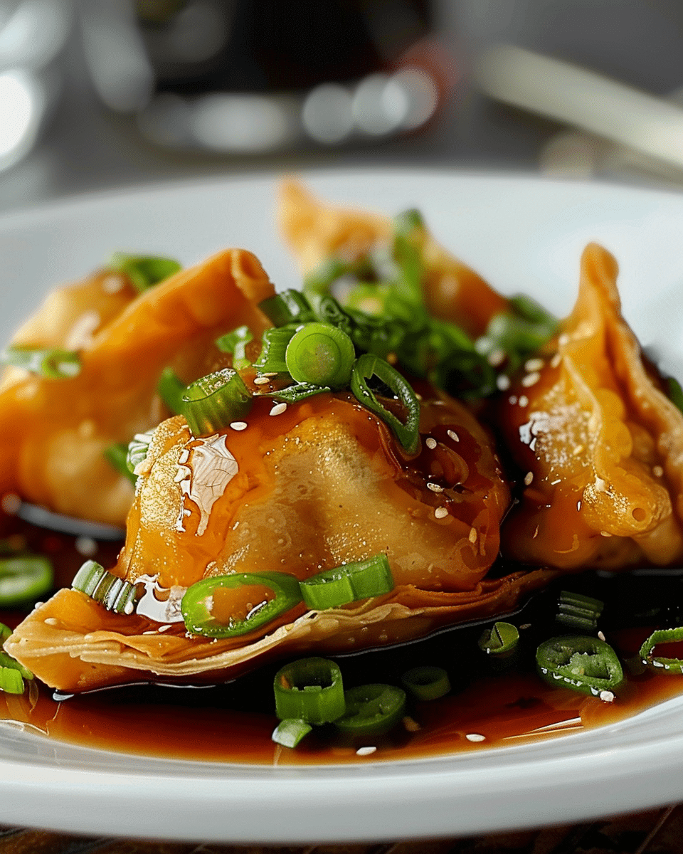 Chile Relleno Wontons With Jalapeño Soy Sauce