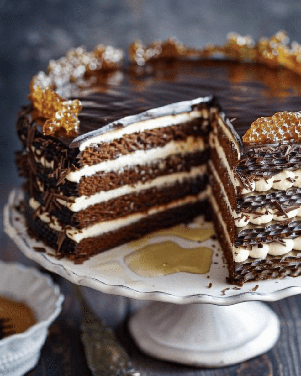 Chocolate Honey Cake - Spartak Recipe