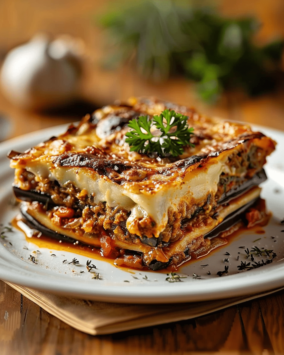 Classic Greek Eggplant Moussaka