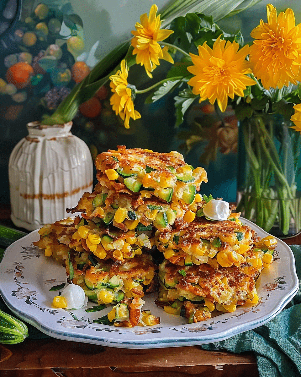 Corn Zucchini Fritters