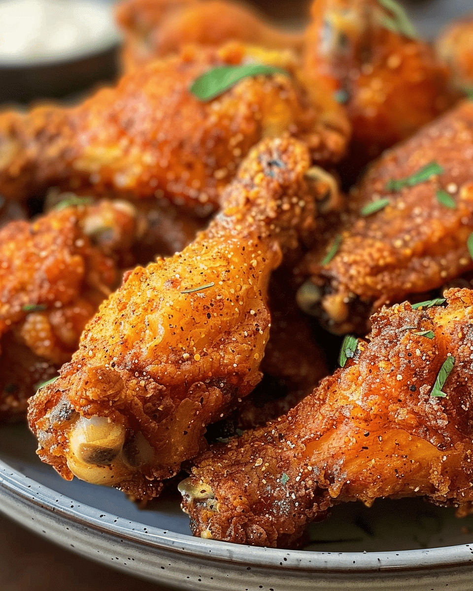 Crispy Dry Rub Chicken Wings