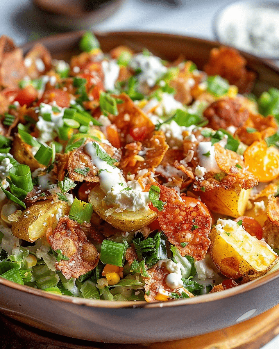 Crispy Smashed Potato Salad