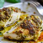Easy Baked Pesto Chicken