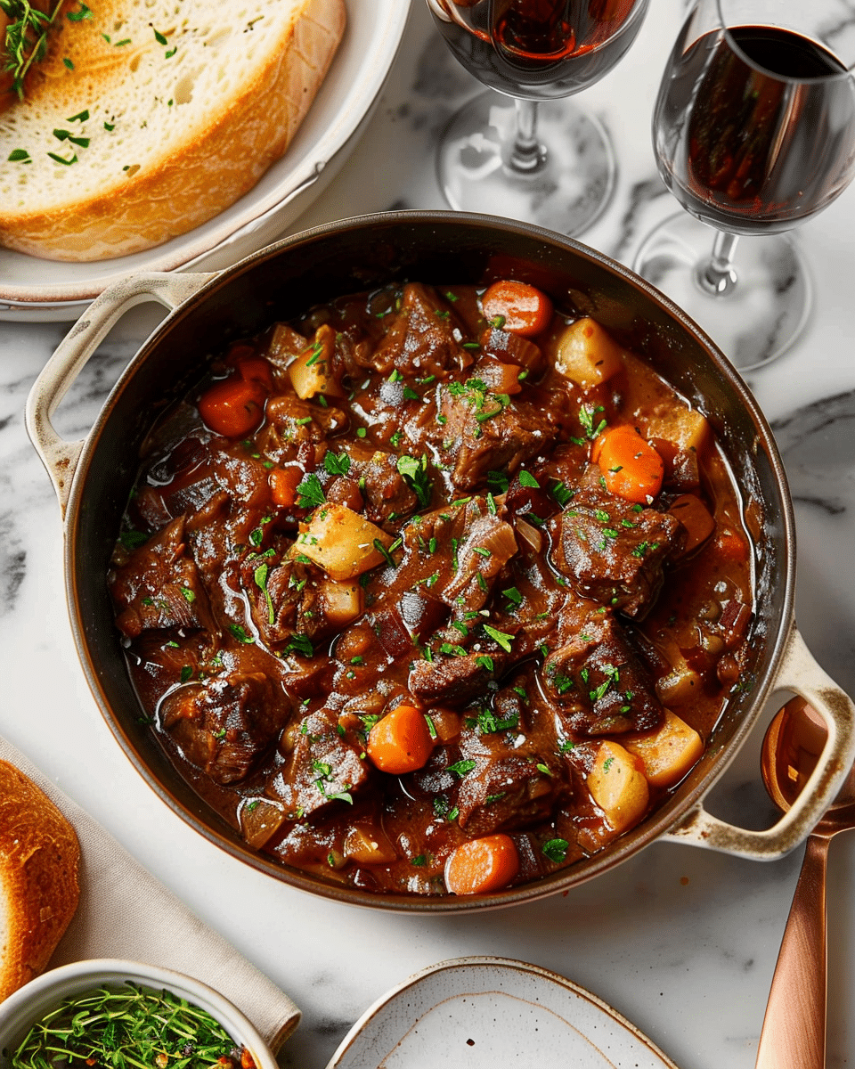 Easy Beef Bourguignon