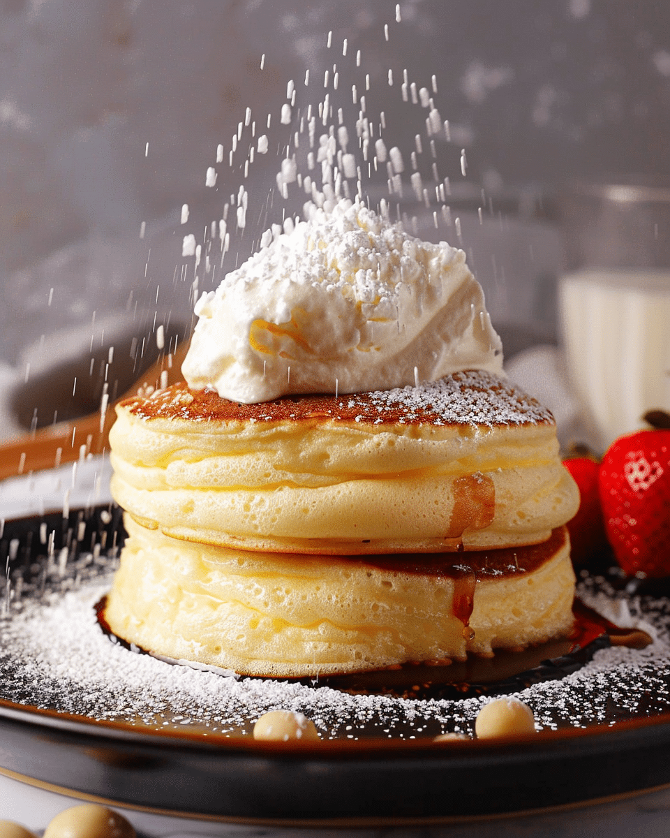 Fluffy Japanese Soufflé Pancakes