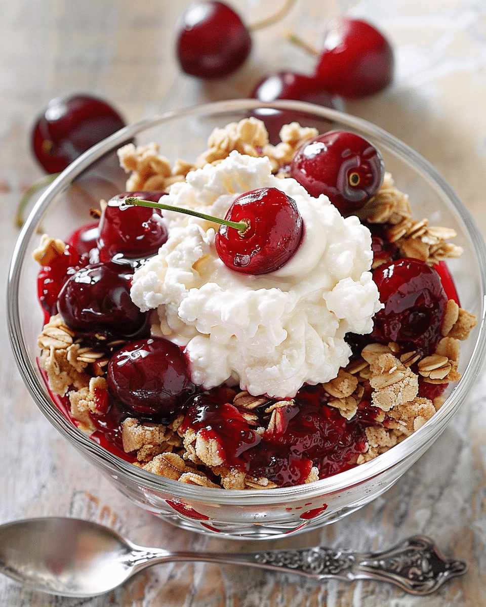 Fresh Cherry Crisp Recipe