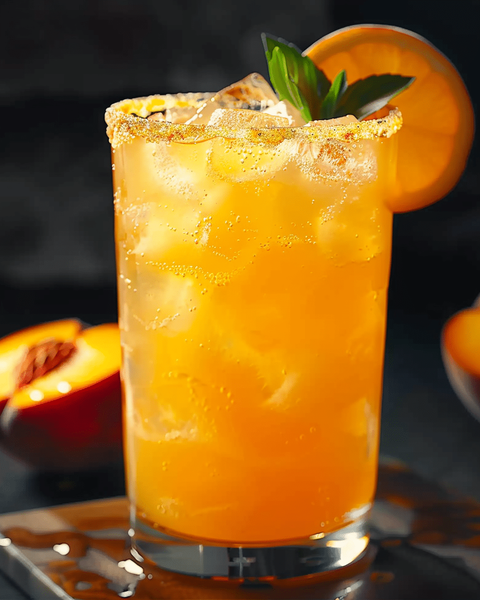 Golden Hour Peach Lemonade