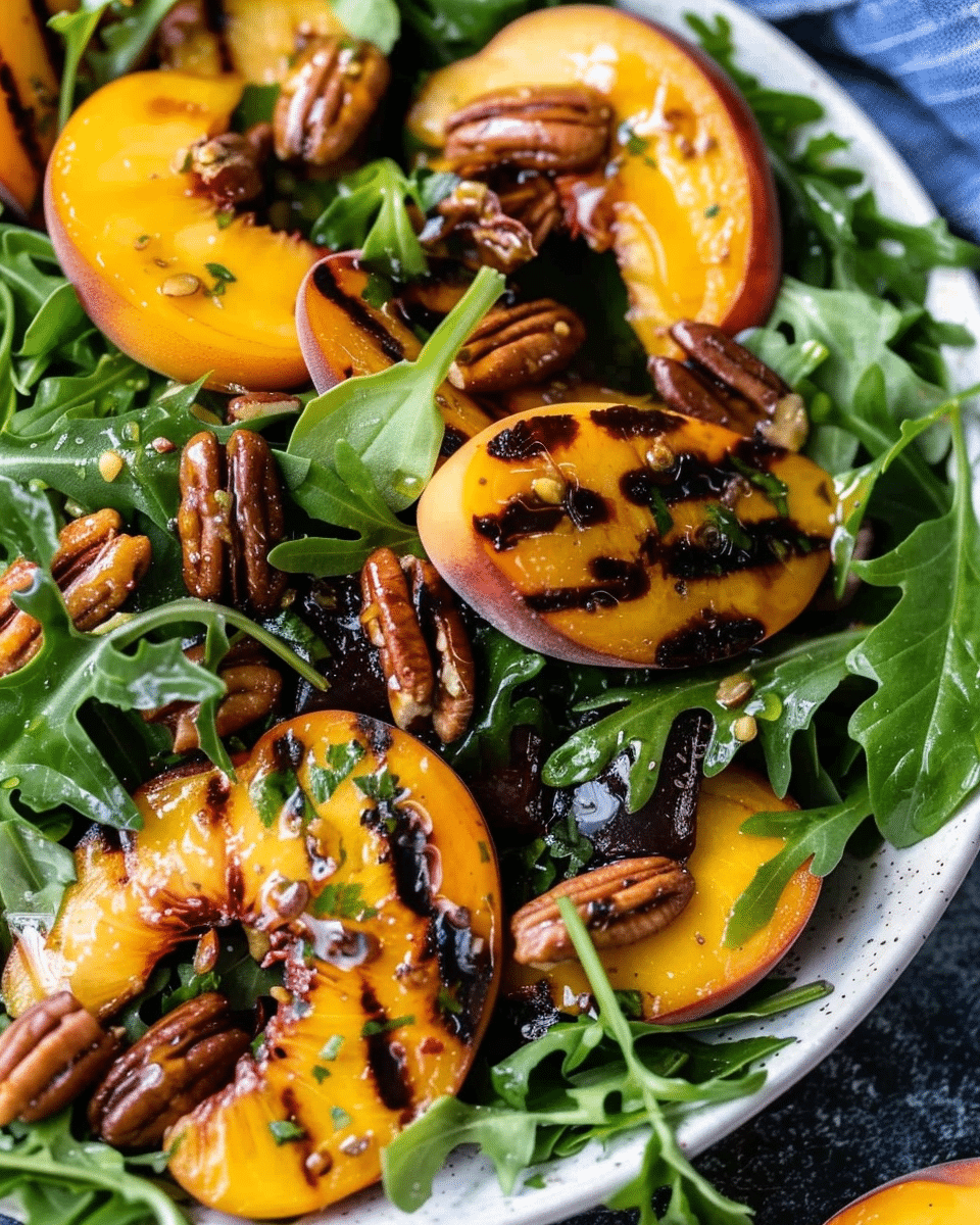 Grilled Peach Salad Recipe