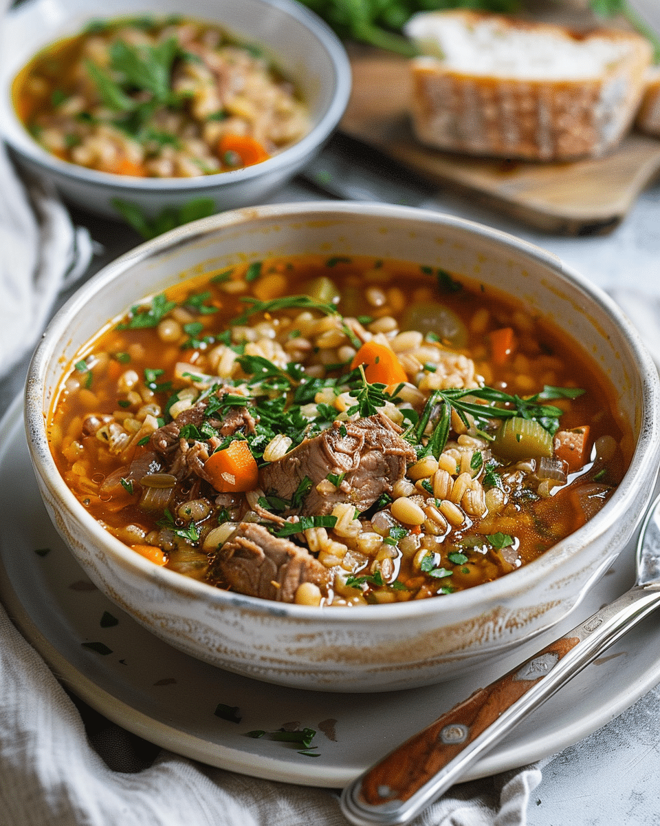 Hearty Beef Barley Soup
