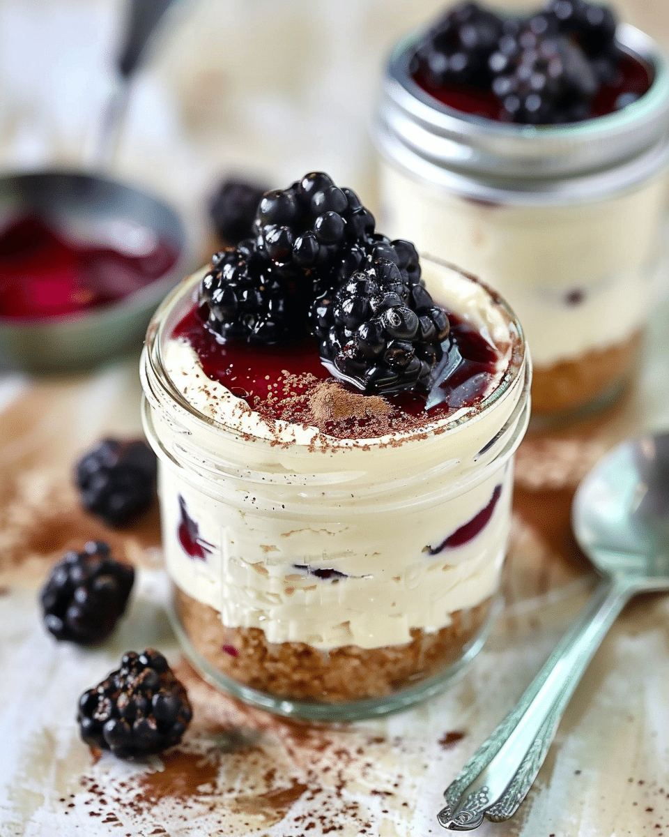 High Protein Cheesecake Jars