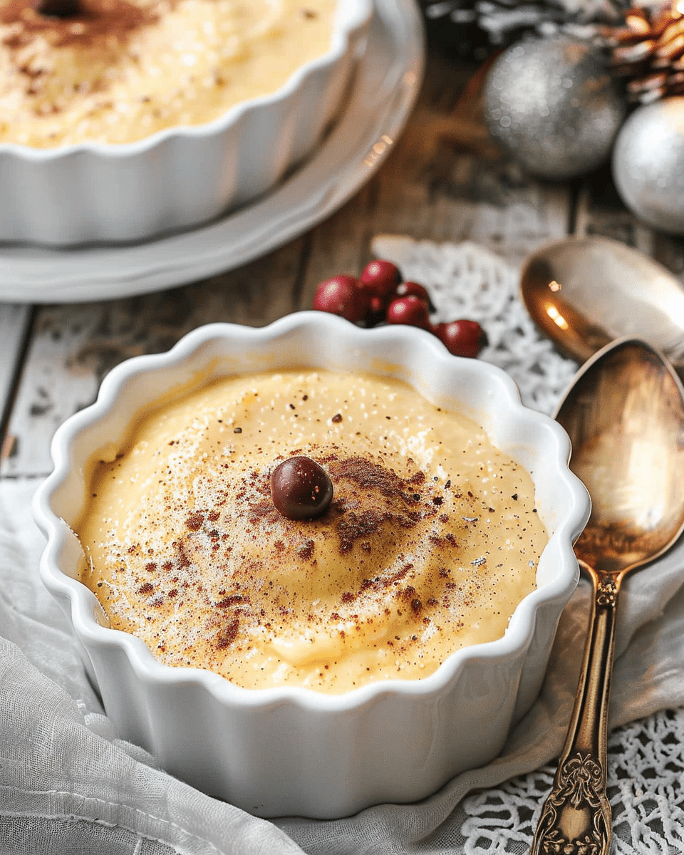 Homemade Eggnog Pudding