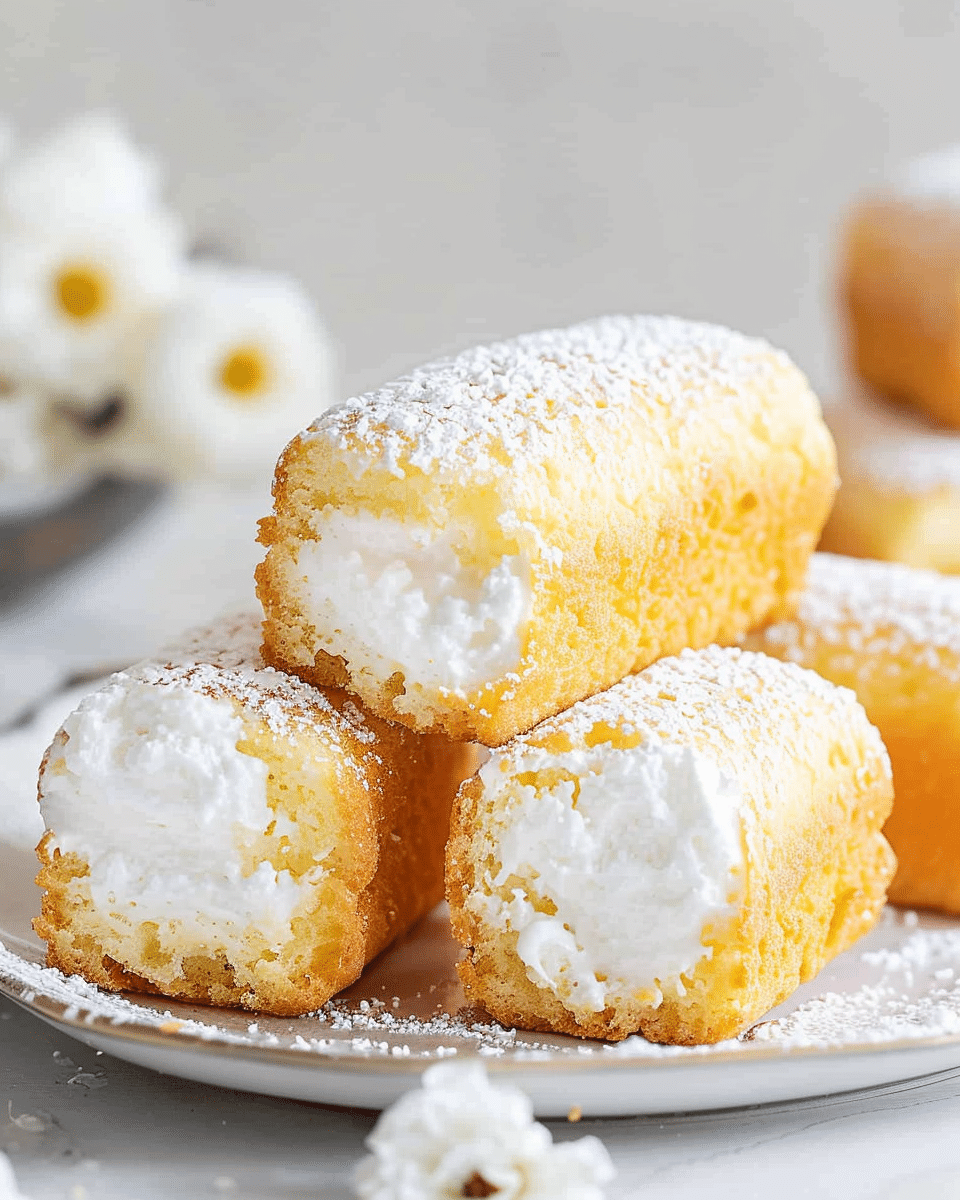 Homemade Twinkies Vanilla Cakes