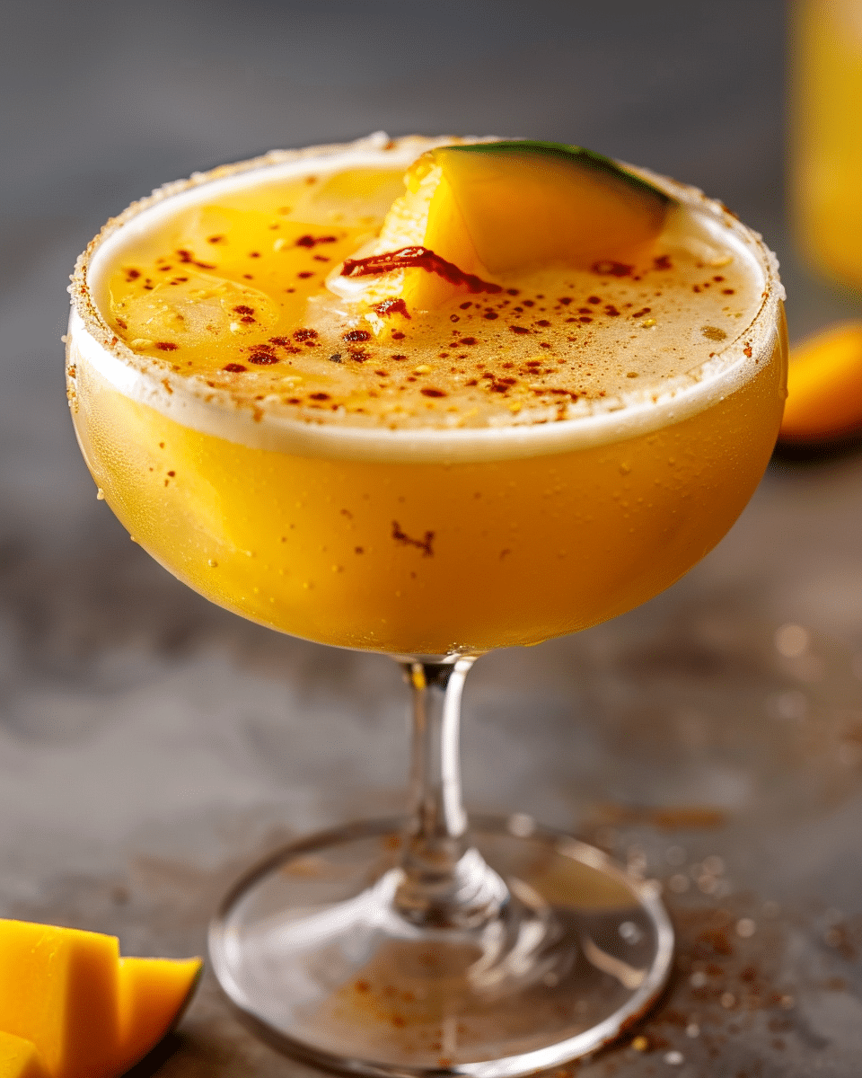 Hot Honey Mango Tajín Margarita Recipe