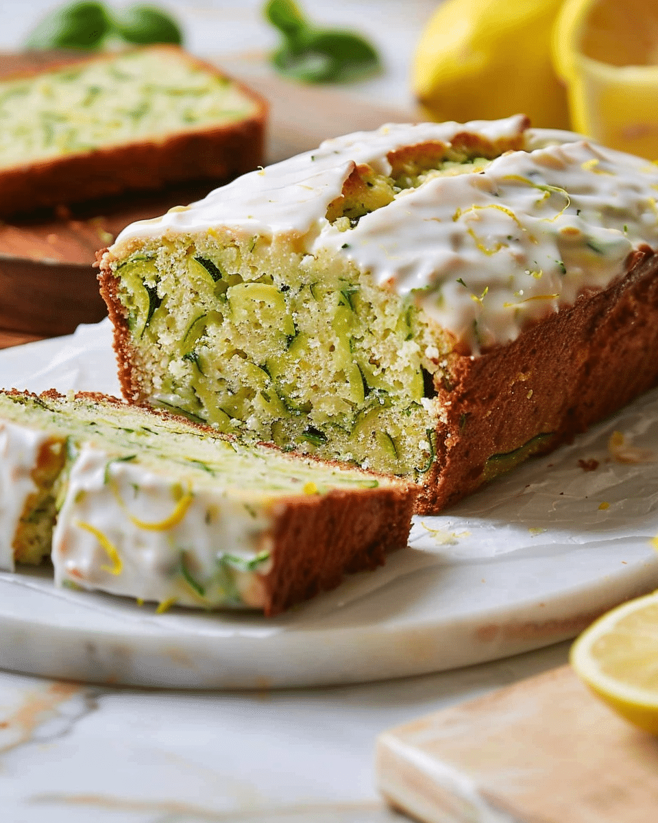 Lemon Yogurt Zucchini Bread