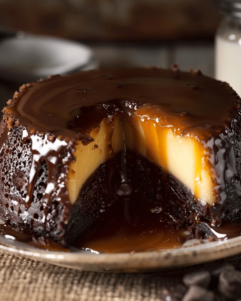 The Sweetest Twist: Magic Melt Chocoflan