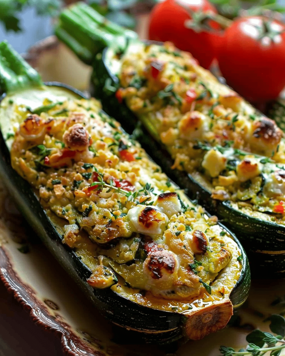 Mediterranean Stuffed Zucchini Recipe