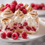 Meringue Roulade with Raspberries Recipe