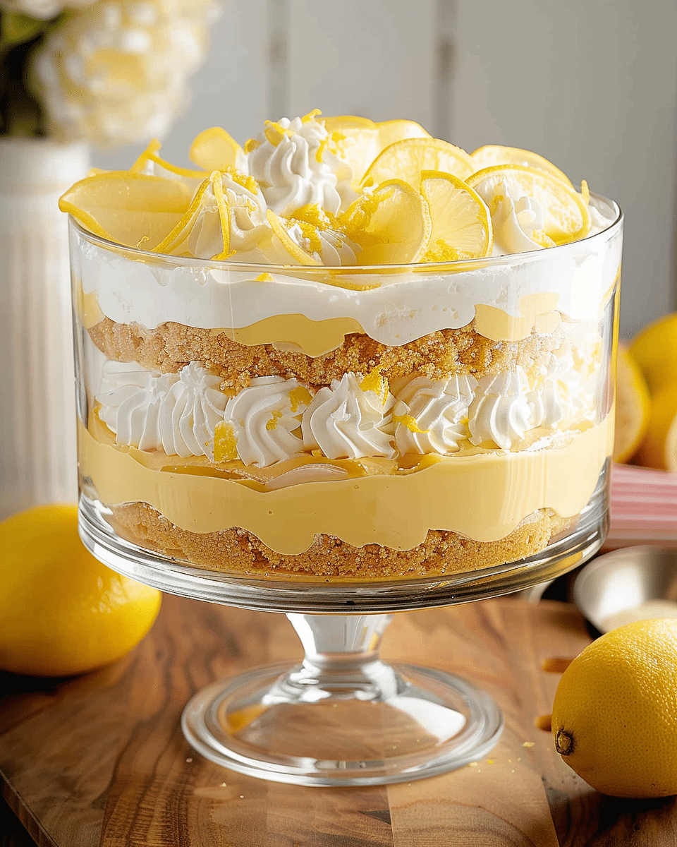 Outrageous Lemon Lovers Trifle