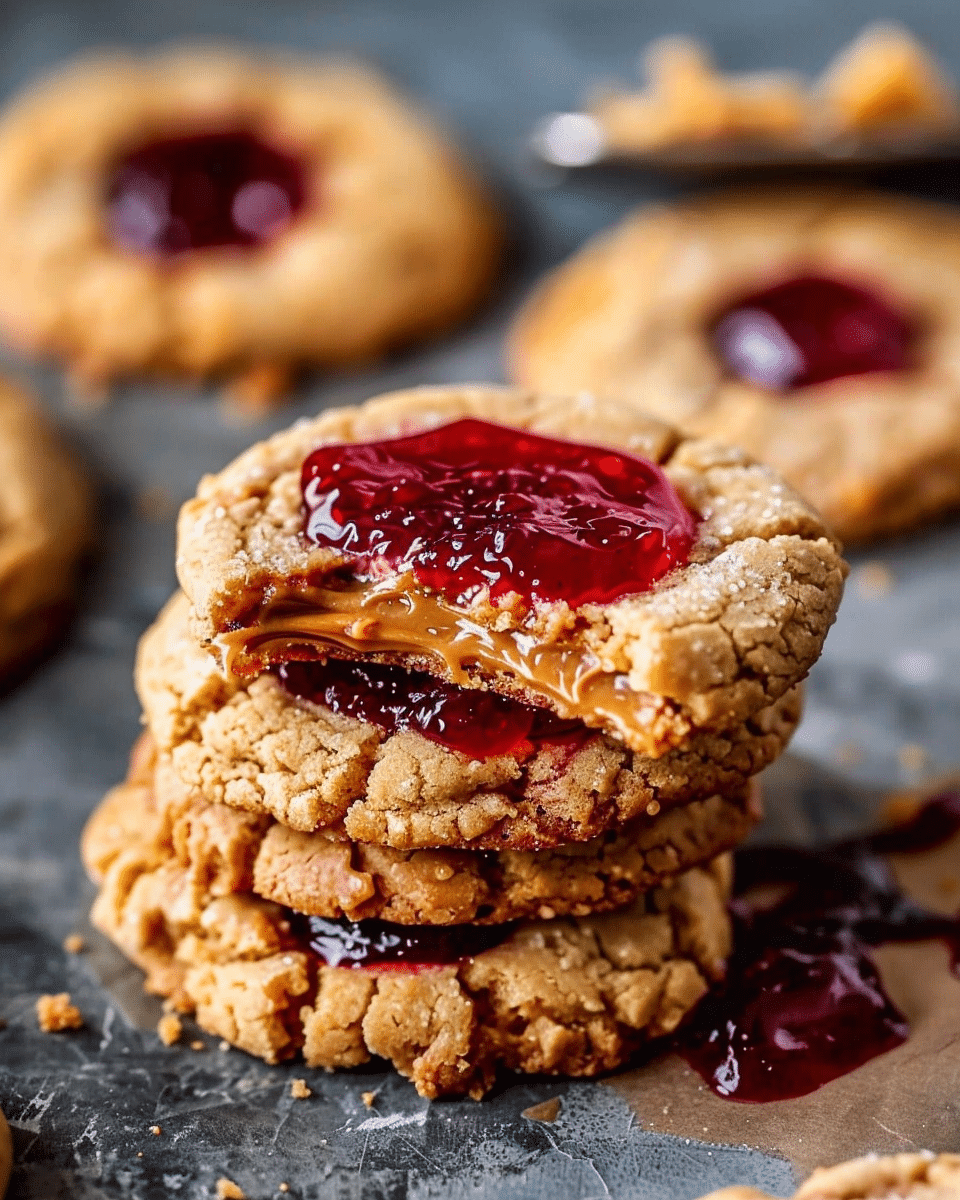 Peanut Butter and Jelly Cookies