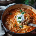 Polish Stuffed Cabbage Soup
