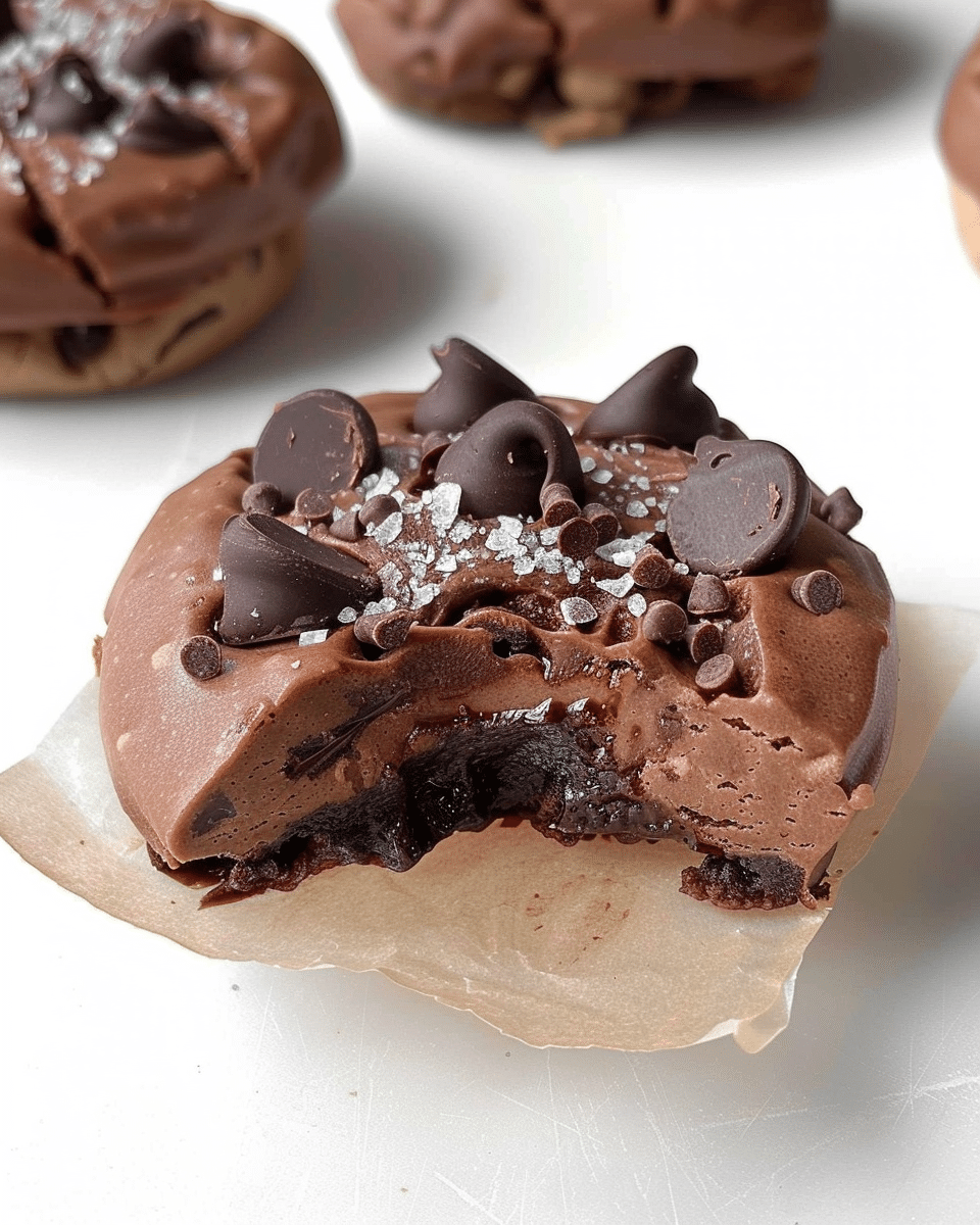 Protein Cookie Dough Chocolate Yogurt Cookies (No Bake + Plant Based!)