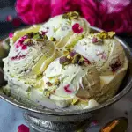 Rose Pistachio Cheesecake Ice Cream