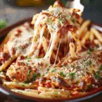 Slow Cooker Chicken Parmesan Pasta
