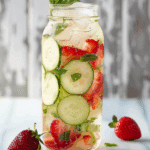 Strawberry Cucumber Lime Infused Water