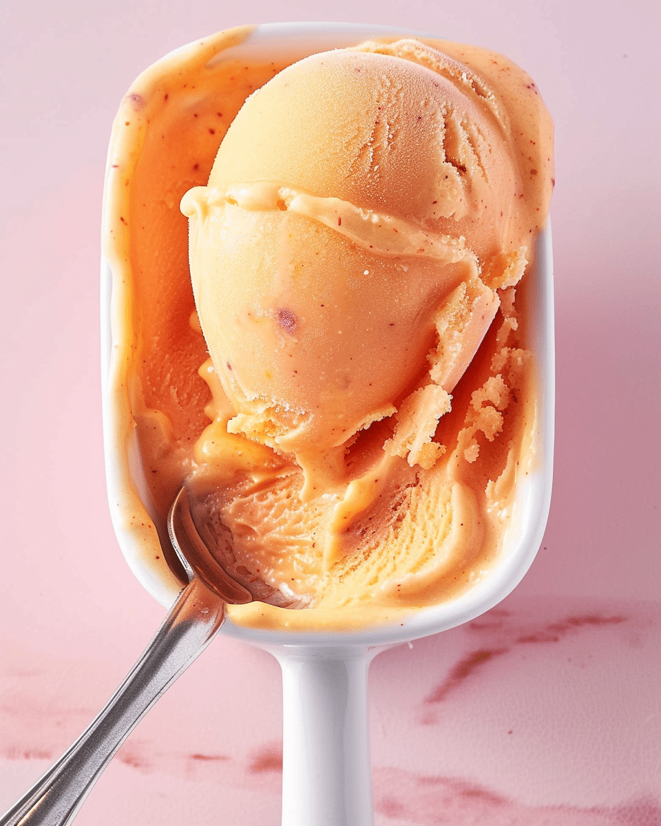 The Best Peach Sorbet Without Ice Cream Maker