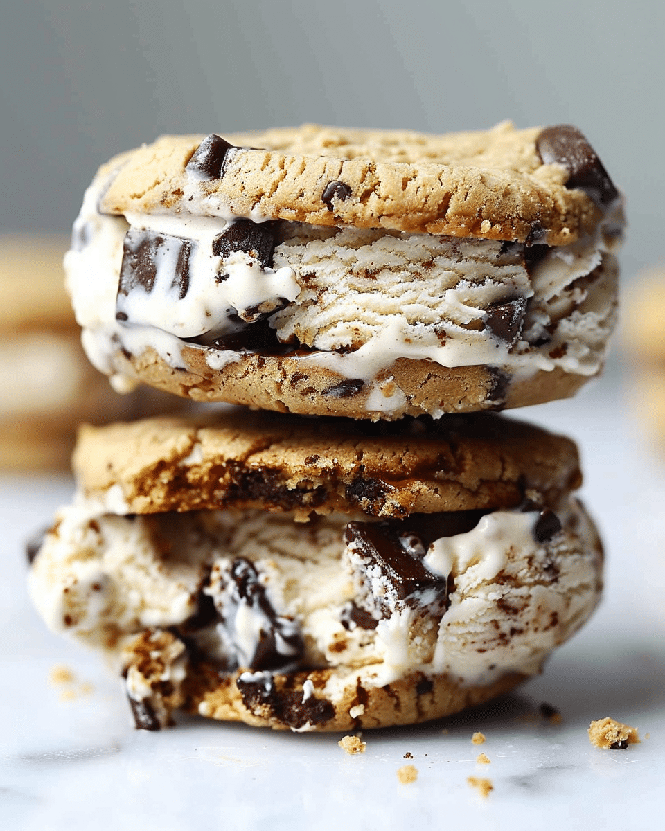 The Ultimate Cookie Dough Ice Cream Sandwich