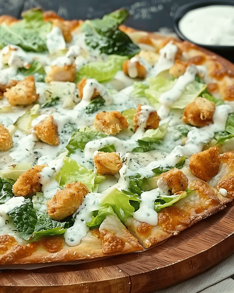 Viral Chicken Crust Caesar Salad Pizza: An Incredible 1-Number Recipe