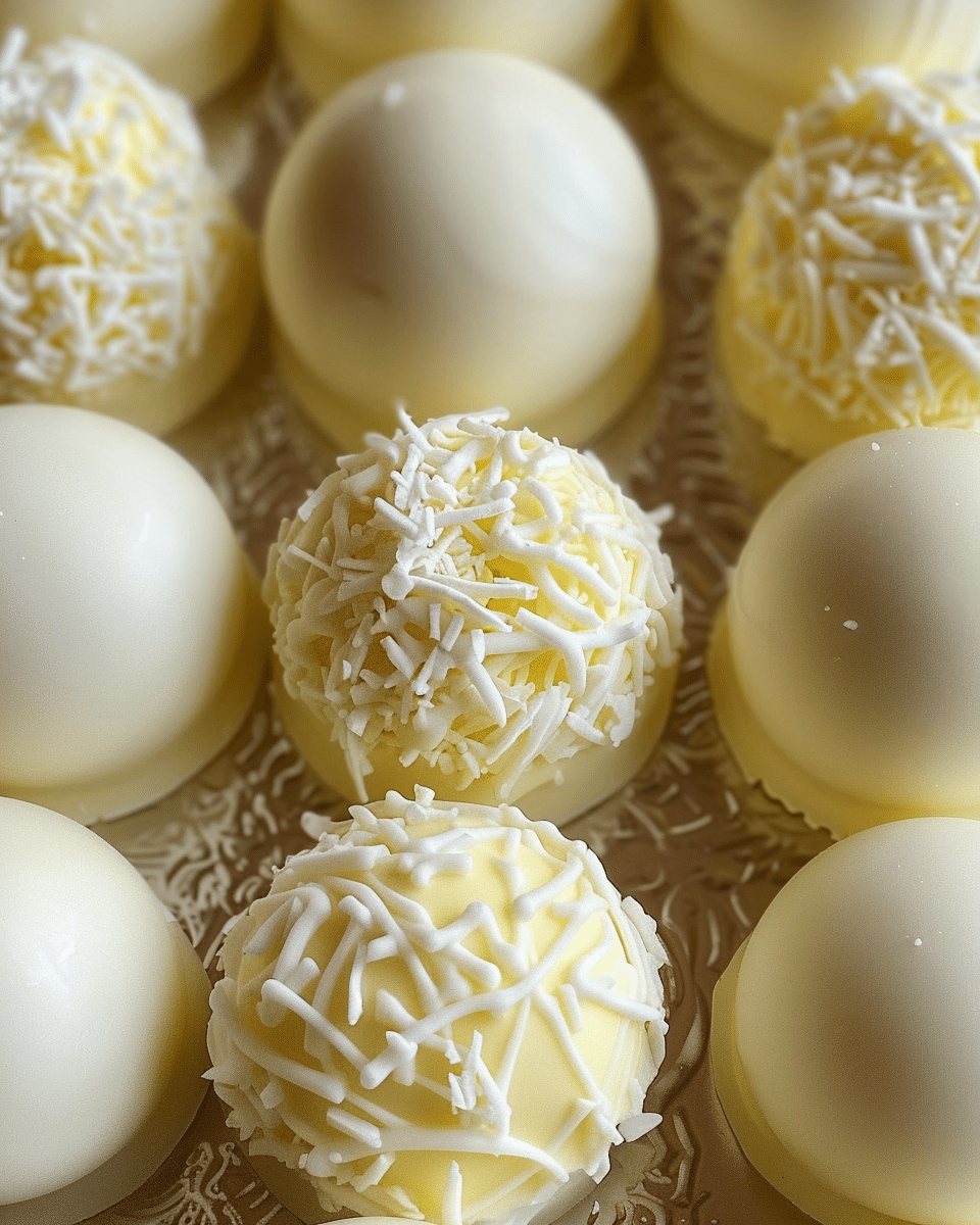 White Chocolate Lemon Truffles