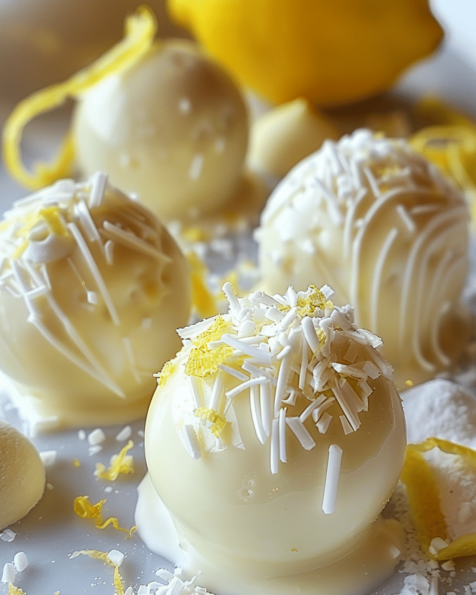 White Chocolate Lemon Truffles