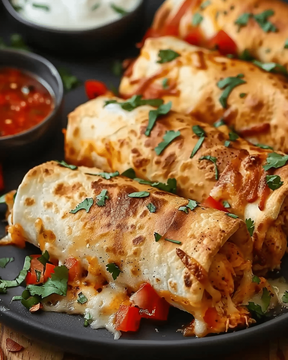 Baked Chicken Chimichangas: Easy and Delicious Recipe