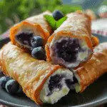 Blueberry Cream Cheese Egg Rolls: A Sweet and Crispy Dessert Twist