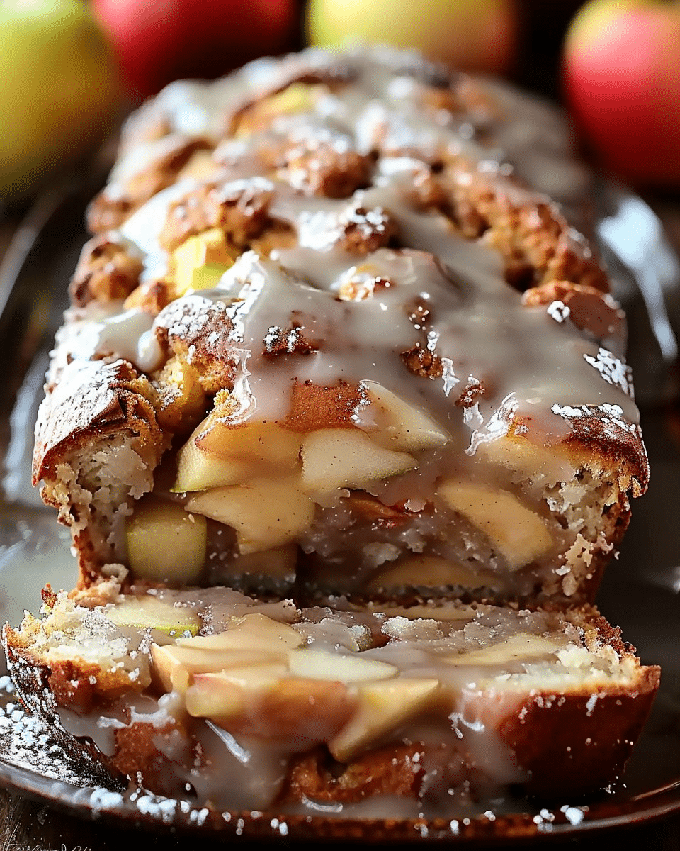 Apple Fritter Bread: A Delightful Apple Bread with Cinnamon and a Sweet Glaze