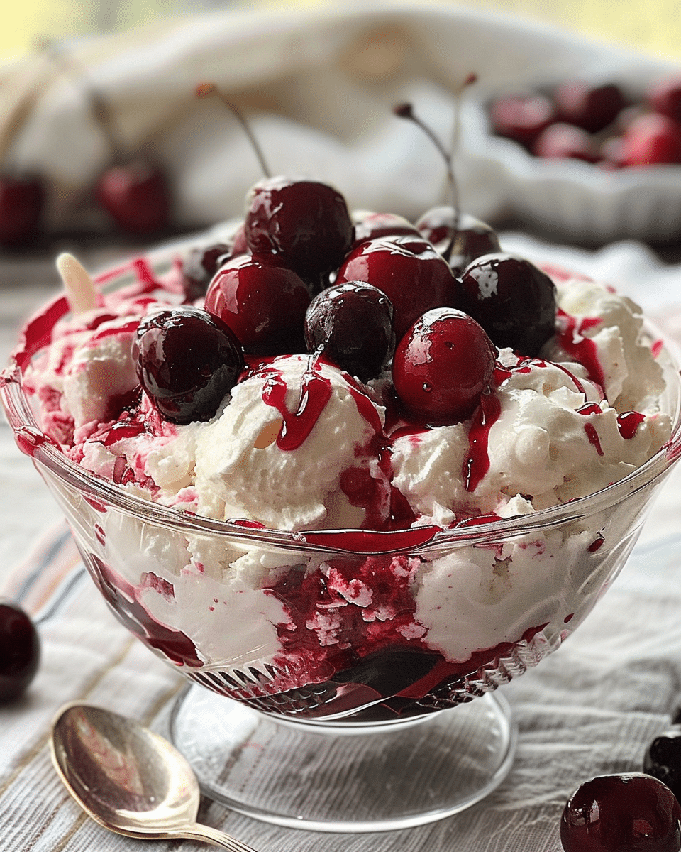Delectable Cherry Cheesecake Fluff Recipe