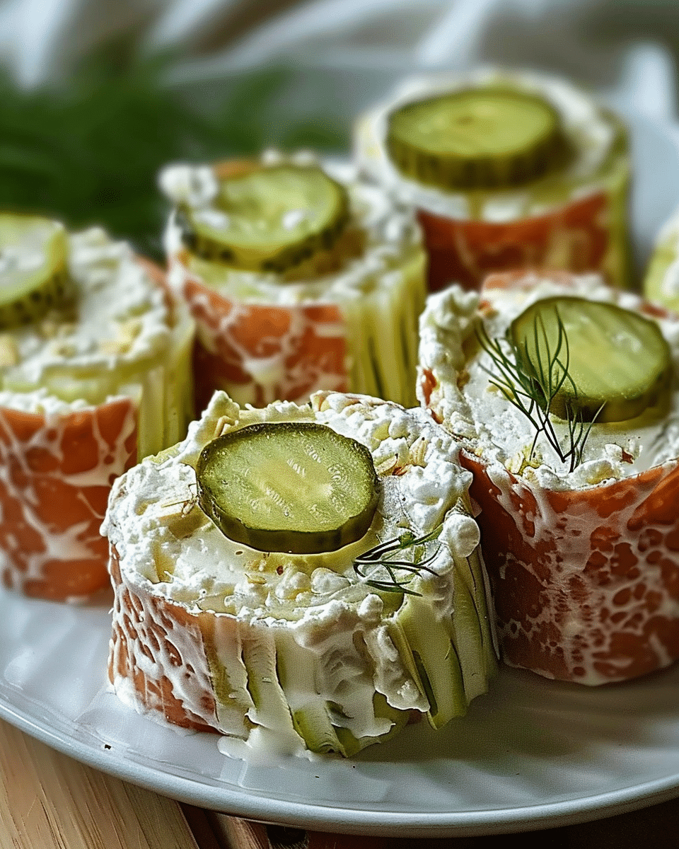 Lazy Cream Cheese Pickle Rolls